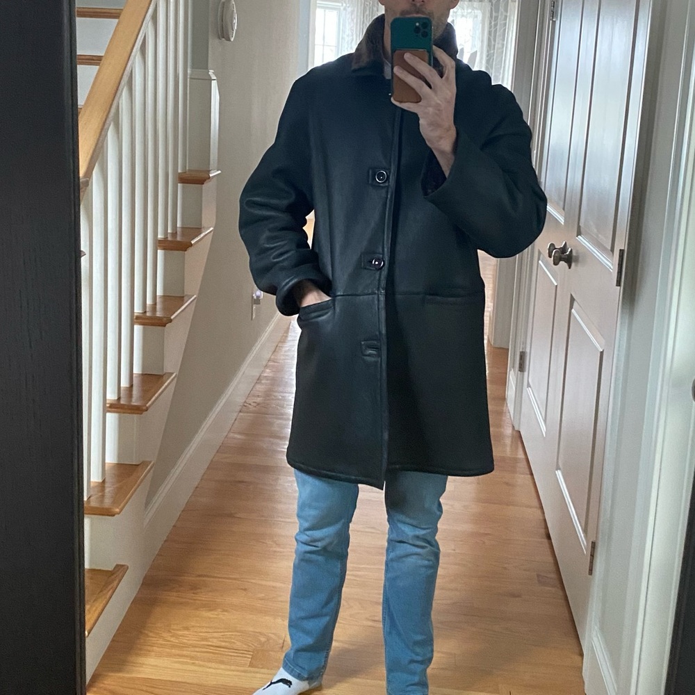 Men’s brown Shearling - Picture 6 of 9